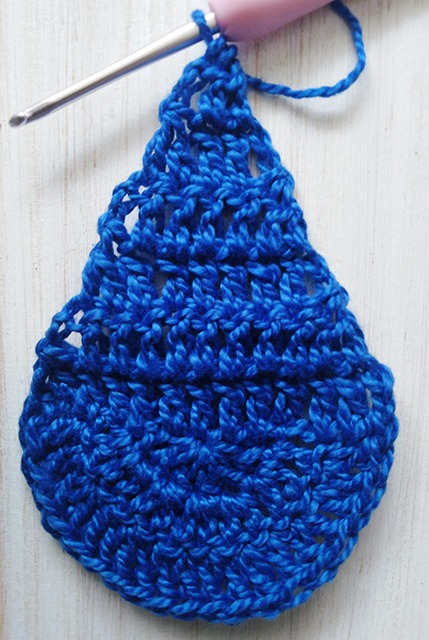 Crochet Droplet Garland Row 9 Moara Crochet