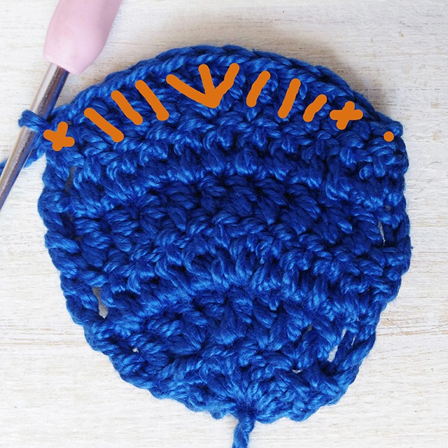 Crochet Anenome Flower Row 6. Moara Crochet