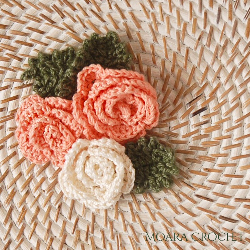 Crochet Rose Flower - Moara Crochet