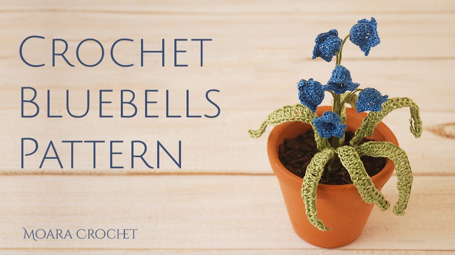 Free Crochet Flower Pattern - Bluebells - Moara Crochet