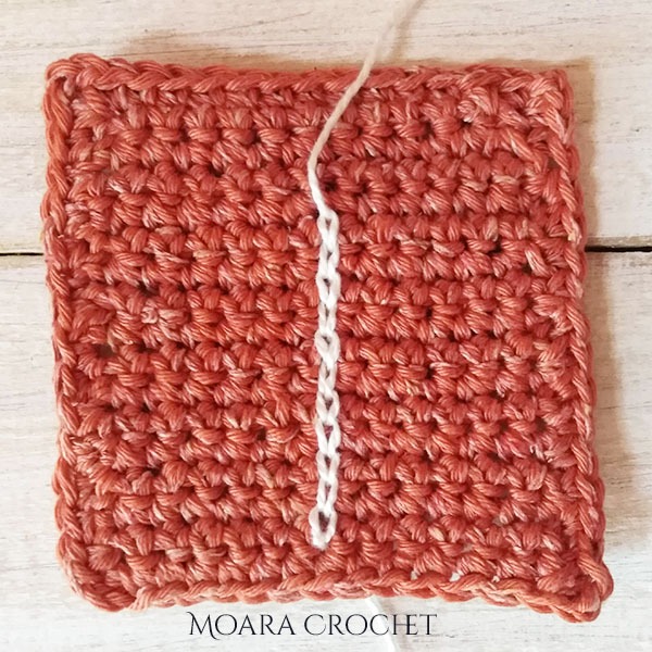 Crochet Embroidery Step 1 - Moara Crochet