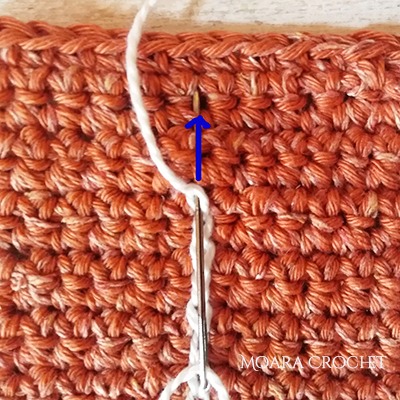Crochet Embroidery Step 2- Moara Crochet