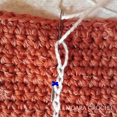 Crochet Embroidery Step 3b- Moara Crochet