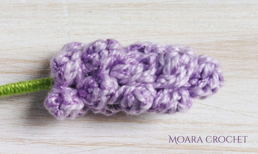 Crochet Lavender - Row 5- Moara Crochet