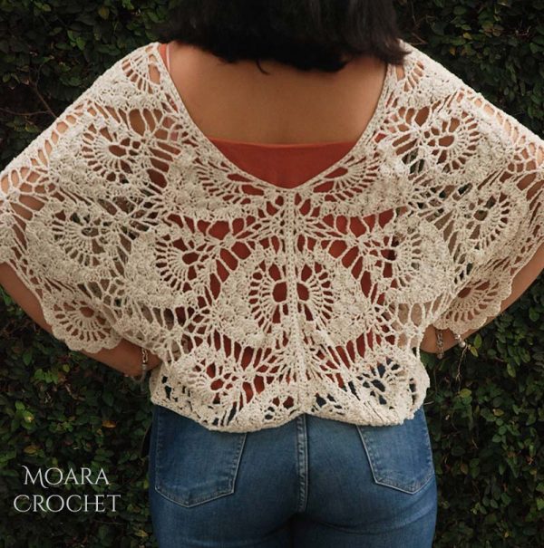 Aurelia Crochet Top Pattern Back - Moara Crochet