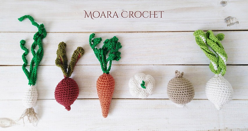 Crochet Root Vegetables Patterns - Moara Crochet