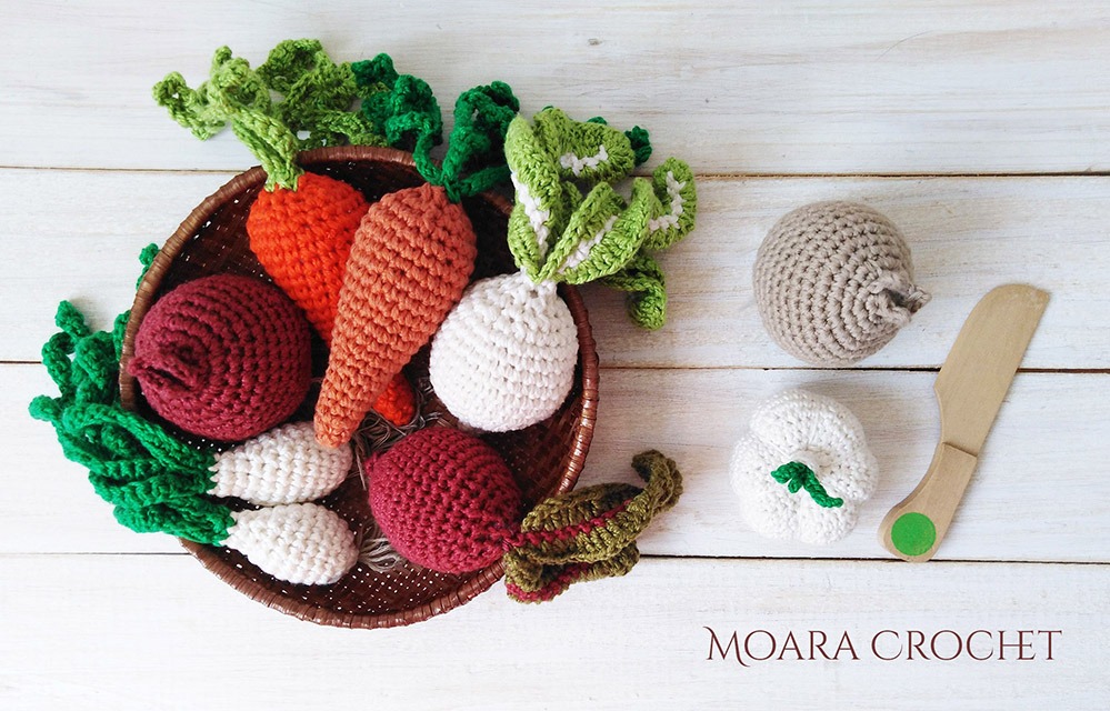 Crochet Vegetables Patterns - Moara Crochet