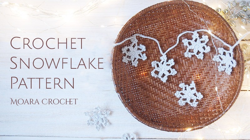 Easy Crochet Snowflake Pattern - Moara Crochet