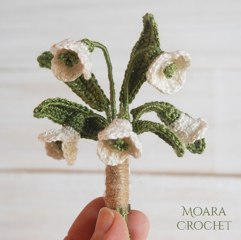 Free Crochet Flower Patterns - Snowdrops Moara Crochet