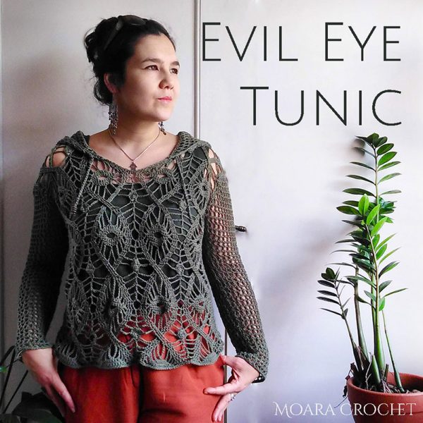 Crochet Tunic Pattern - Evil Eye Tunic Moara Crochet
