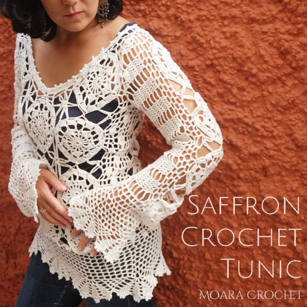 Saffron Crochet Tunic Pattern - Moara Crochet