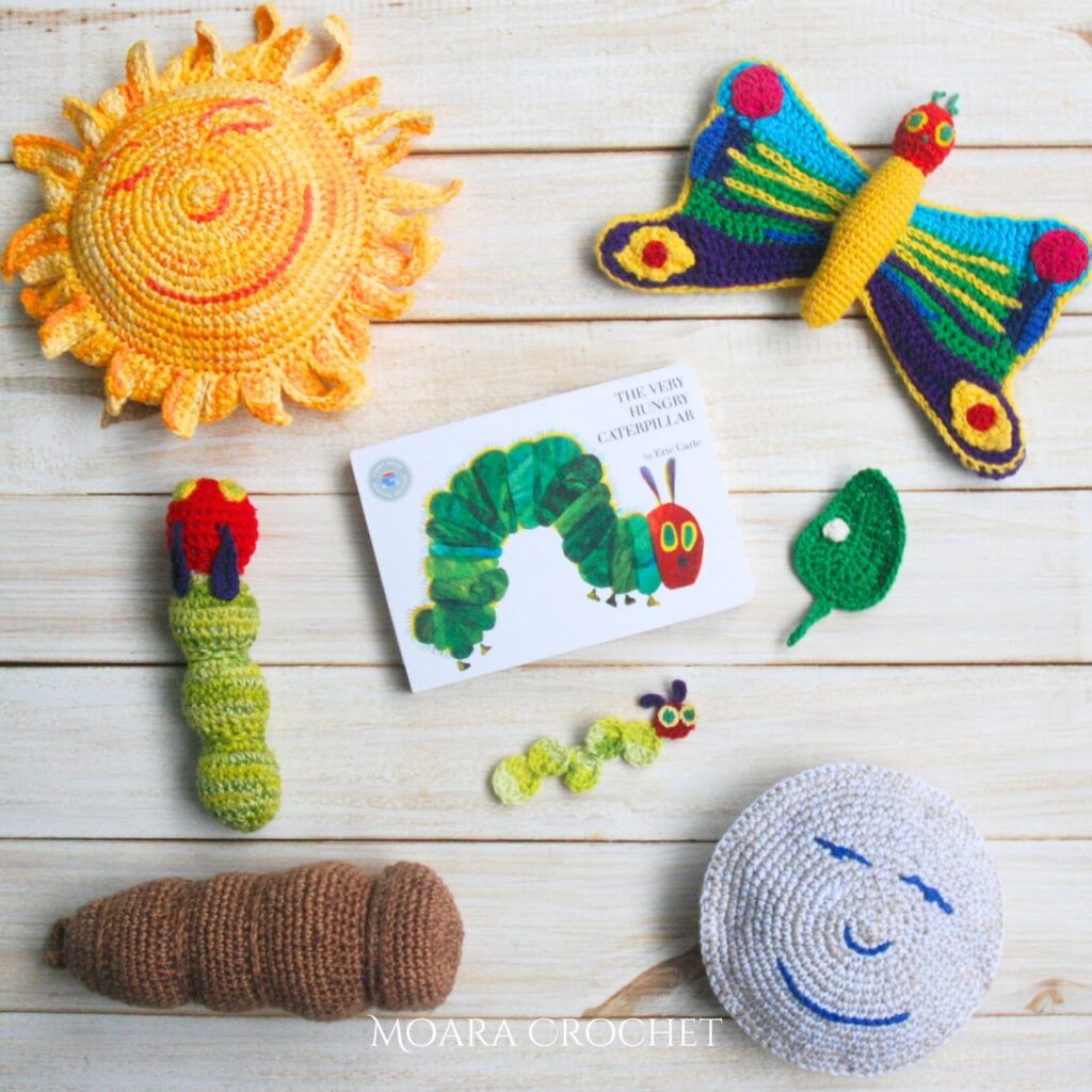 Hungry Caterpillar Crochet PDF Patterns - Moara Crochet
