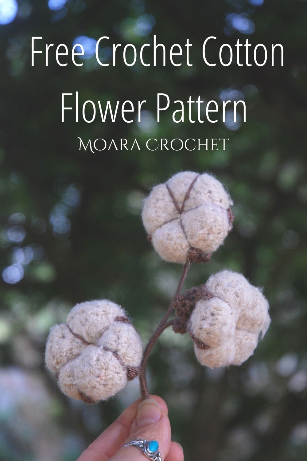 Free Crochet Cotton Flower Pattern with Moara Crochet