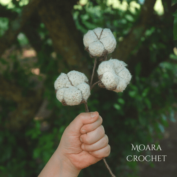 How to Crochet cotton flower - Moara Crochet