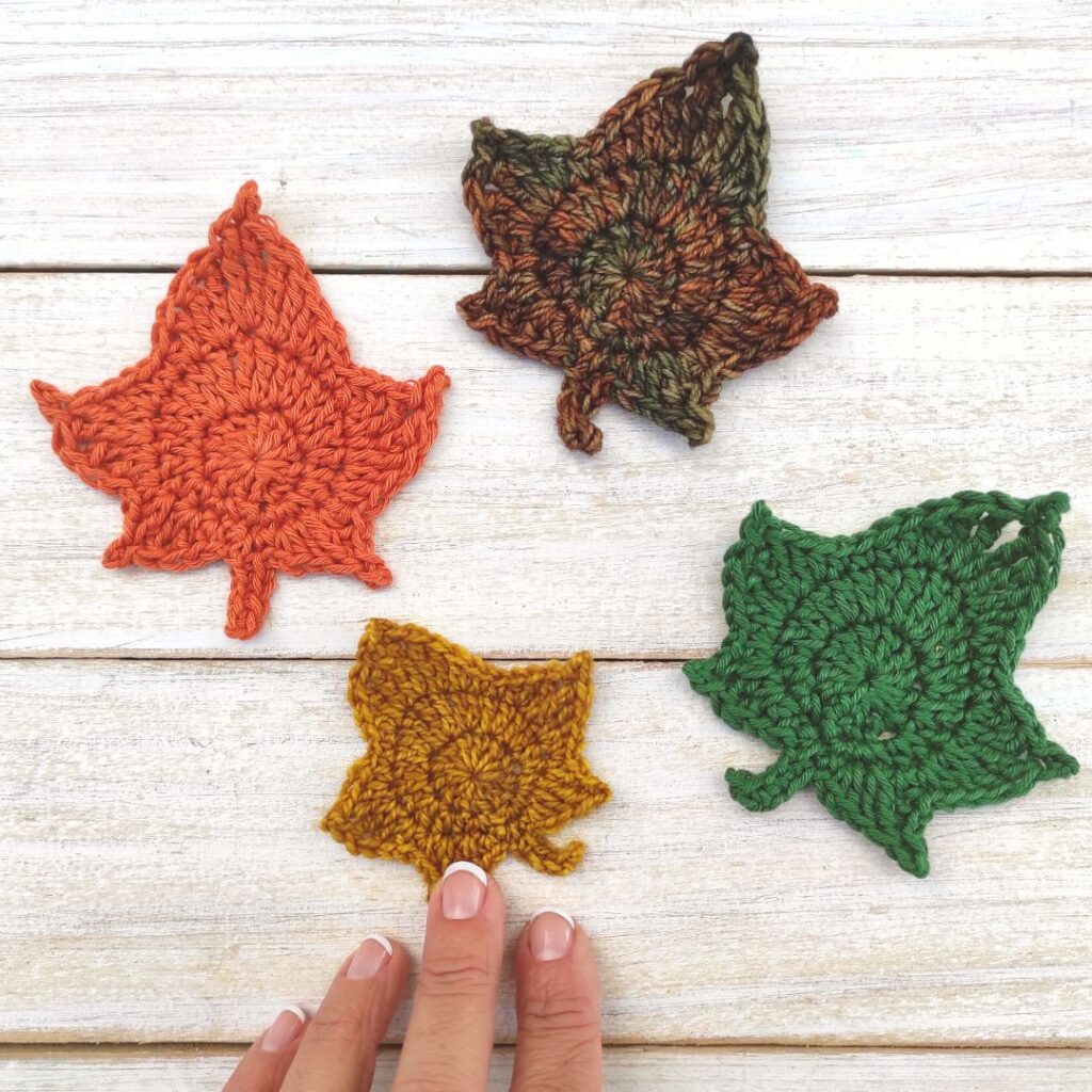 Free Crochet Leaf Pattern Moara Crochet