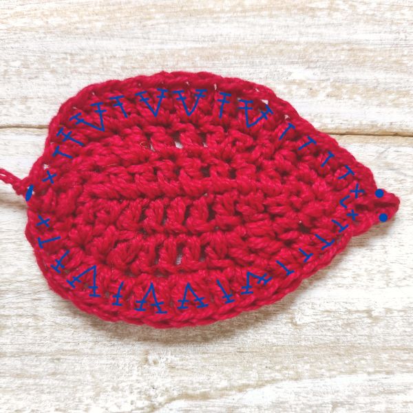 Large Leaf Row 3 - Moara Crochet