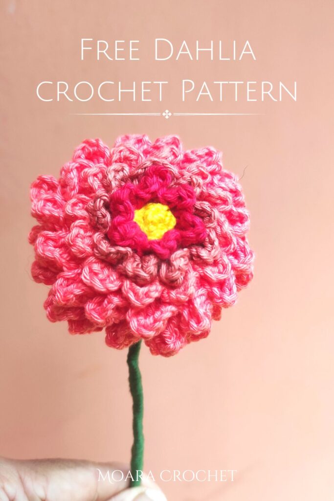 Free Crochet Dahlia Pattern - Moara Crochet