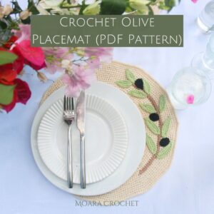 Crochet Olive Placemat Pattern - Moara Crochet