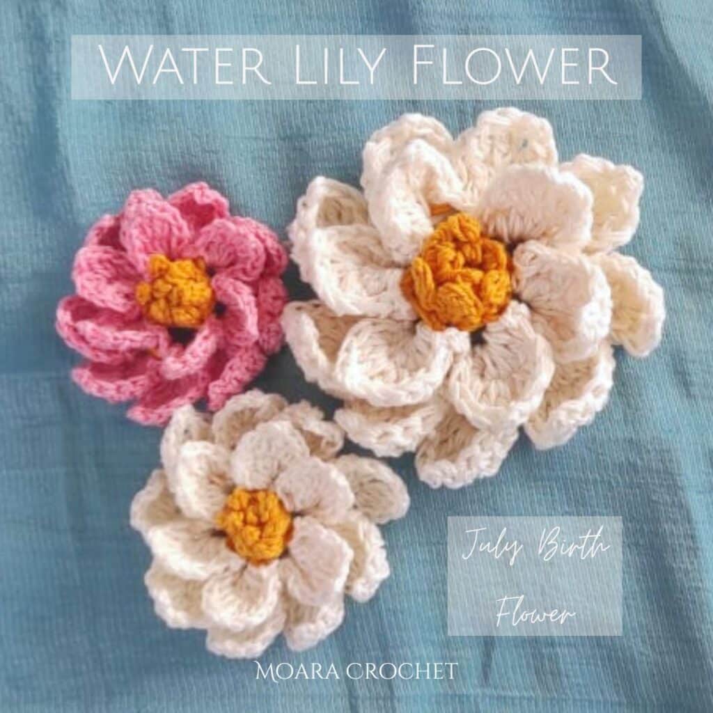 Free Crochet Water Lily Flower