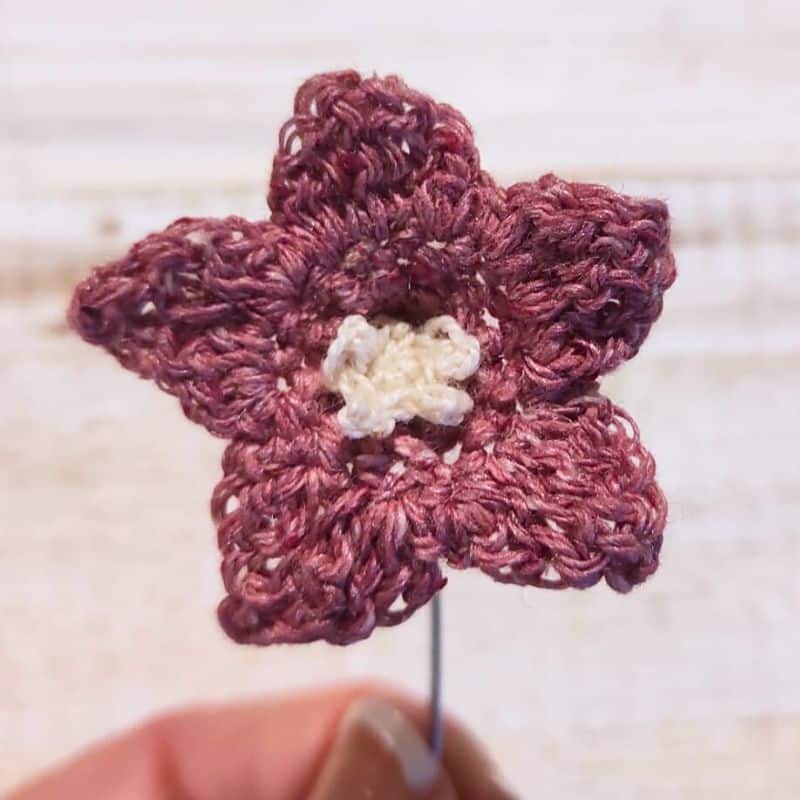 Crochet Larkspur pattern - Moara Crochet