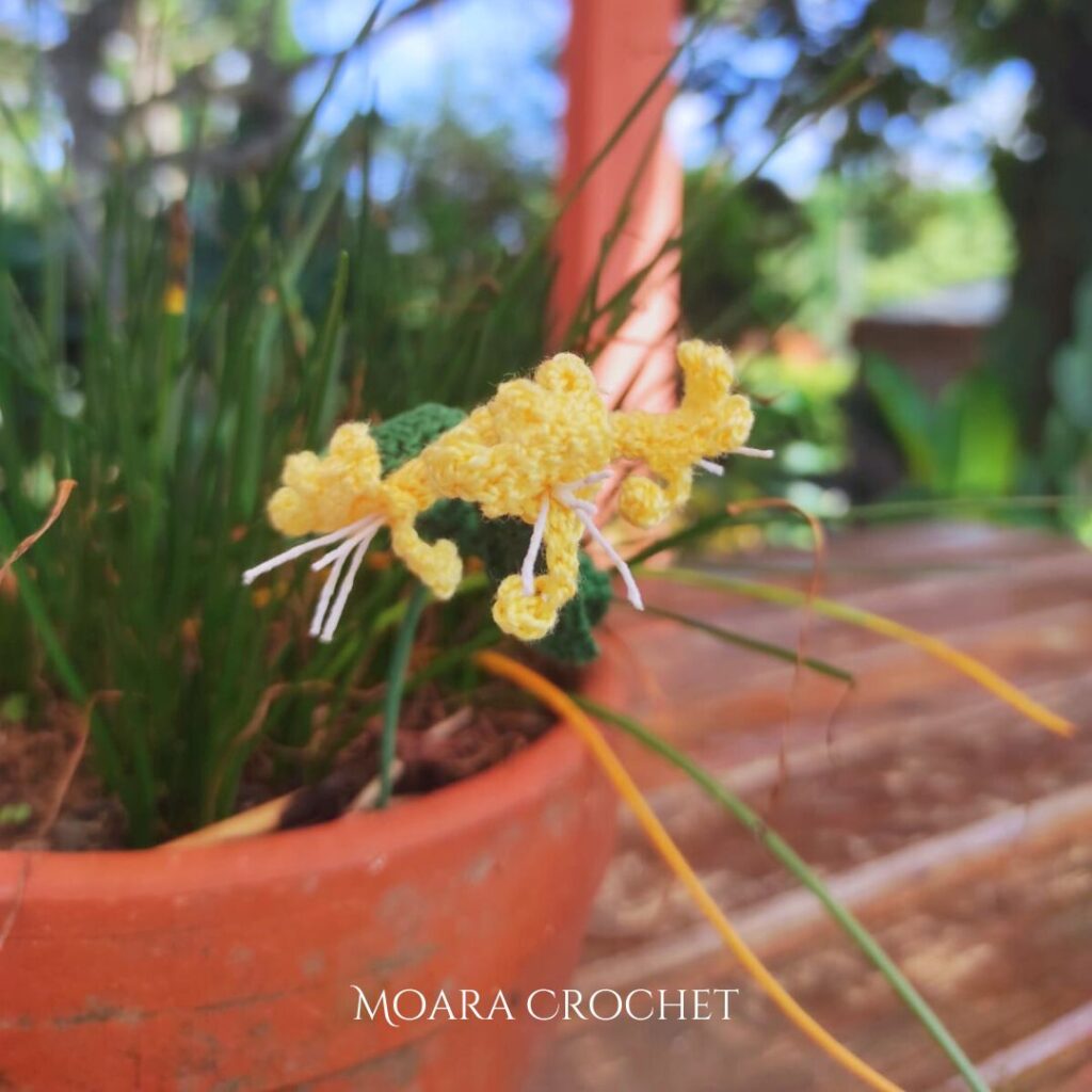 Crochet Birth Flower Honeysuckle _ Moara Crochet