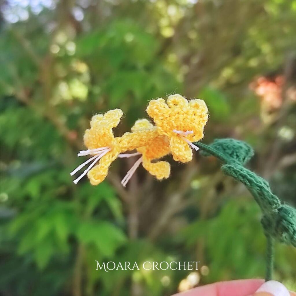 Honeysuckle Crochet Flower - Moara Crochet