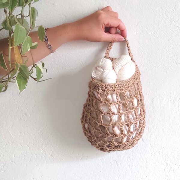 Crochet Pod hanging Basket - Moara Crochet