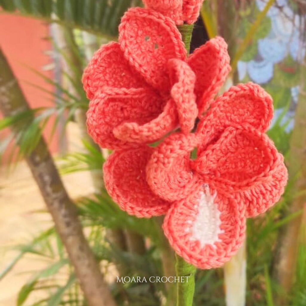 How to crochet Gladiolus Flower Pattern - Moara Crochet