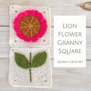 Lion Flower Granny square - Moara Crochet