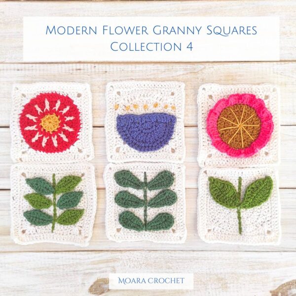 Modern Crochet Granny Square Flowers Moara Crochet