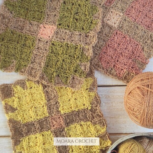 Bear paw Quilt Pattern Moara Crochet