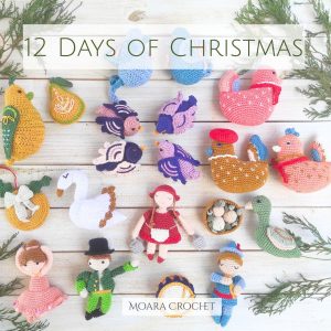 Crochet 12 Days of Christmas Collection designed by Moara Crochet