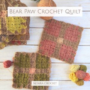 Crochet Quilt Pattern Bear Paw designed by Moara Crochet