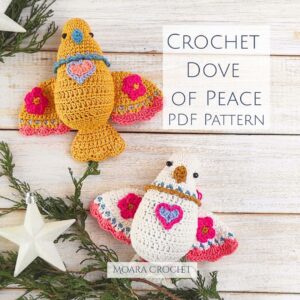 Crochet Dove of Peace Bird Pattern - Moara Crochet